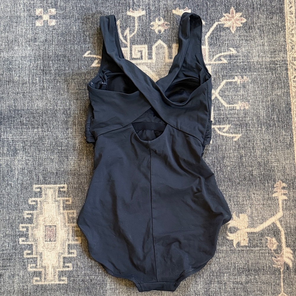 Calla Classic Black One-Piece Swimsuit 12 - Picture 2 of 2